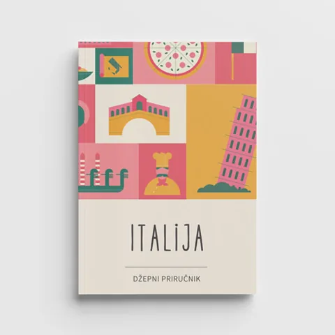 Džepni priručnik · Italija, 3D mockup korice