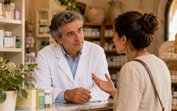 Razgovor sa farmaceutom u italijanskoj apoteci