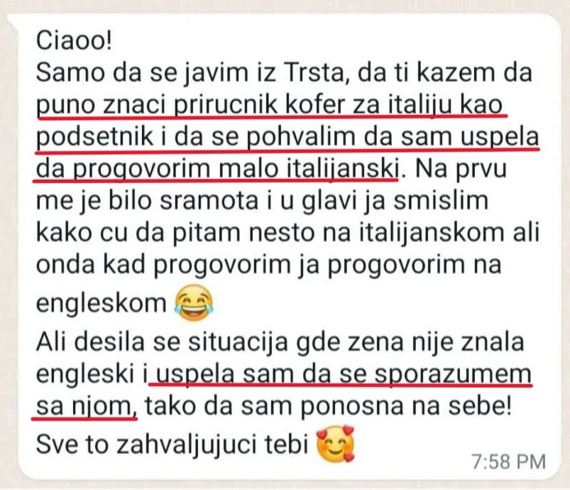 Poruka učenice iz Trsta